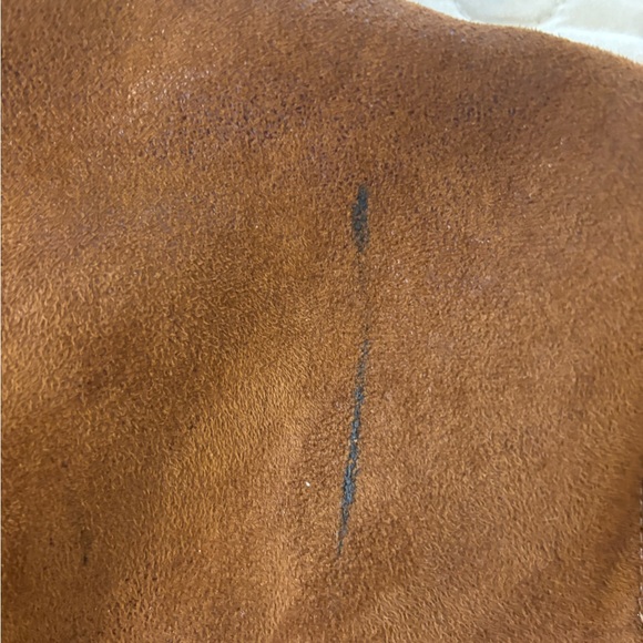 Sonoma Goods For Life Women’s Brown Suede Faux Fur Button Up Jacket Size L - Picture 6 of 6